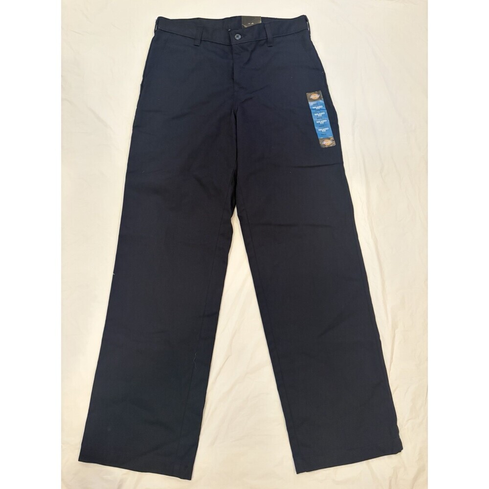 Dickies Pants Men’s 30x32 Navy Relaxed Fit Straight Leg Cotton